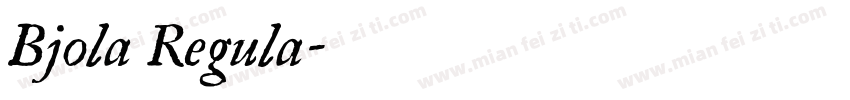 Bjola Regula字体转换